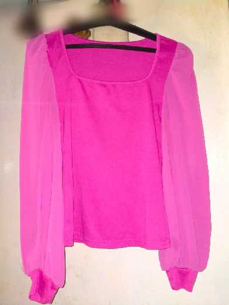 Pink Long Sleeve Top