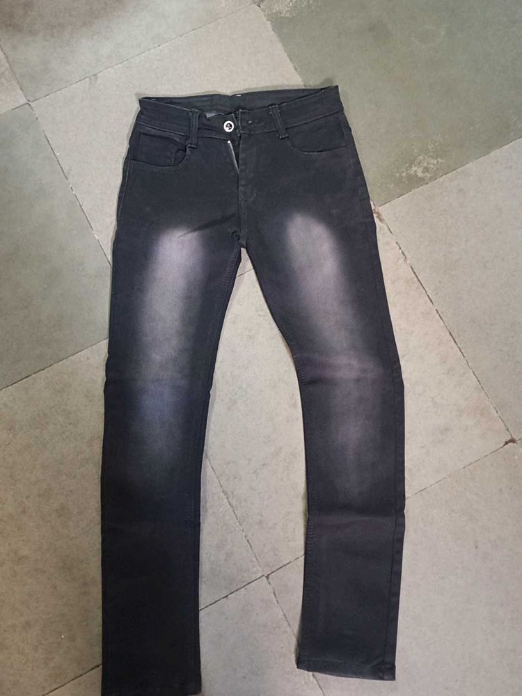 black denim jeans