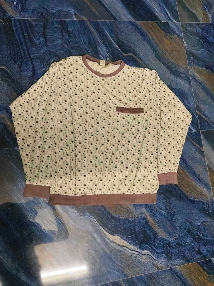 Patterned Pullover Sweater