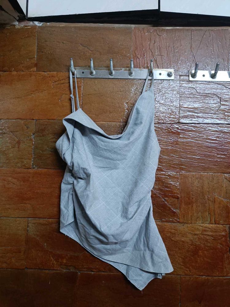 Gray Casual Top topshop