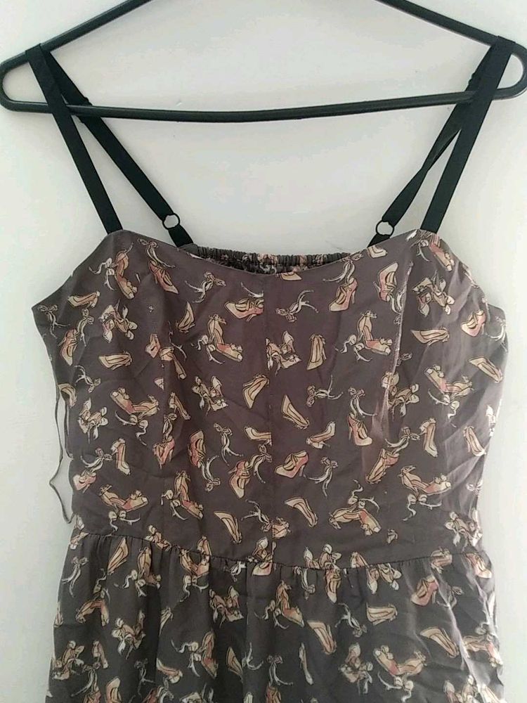 Vintage Shoe Print Sundress
