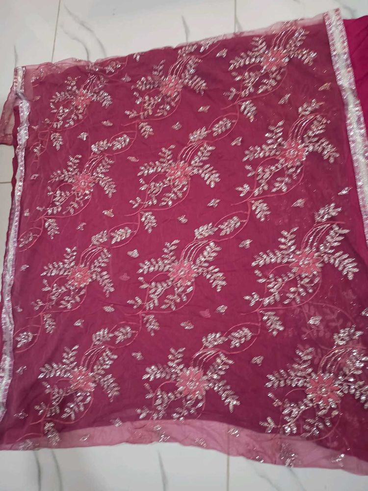 Peach Heavy Saree
