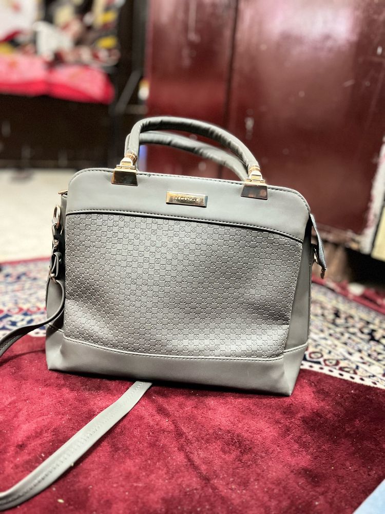 Stylish Grey Handbag