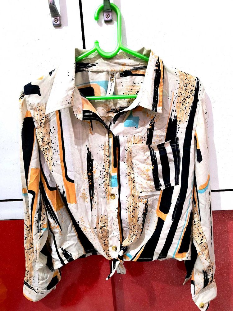 Colourblocked Campus Sutra Shirt