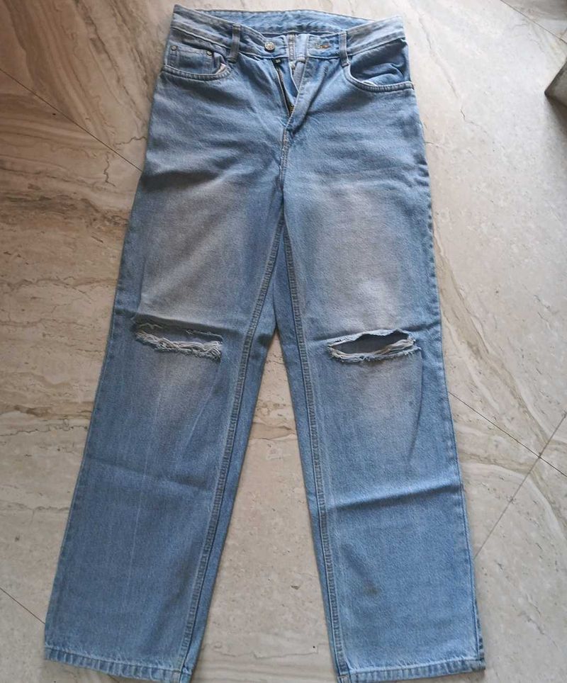 Ripped Denim Pants