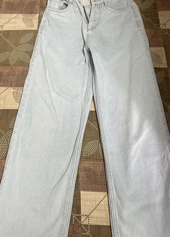 Light Wash Wide Leg Jeans