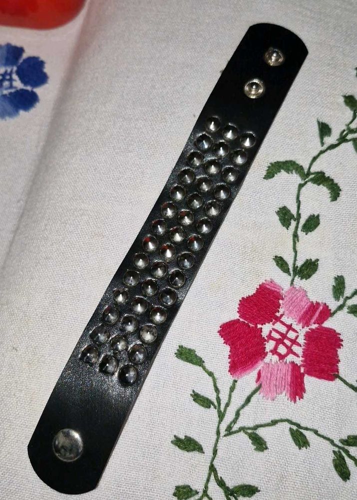 Studded Leather Bracelet