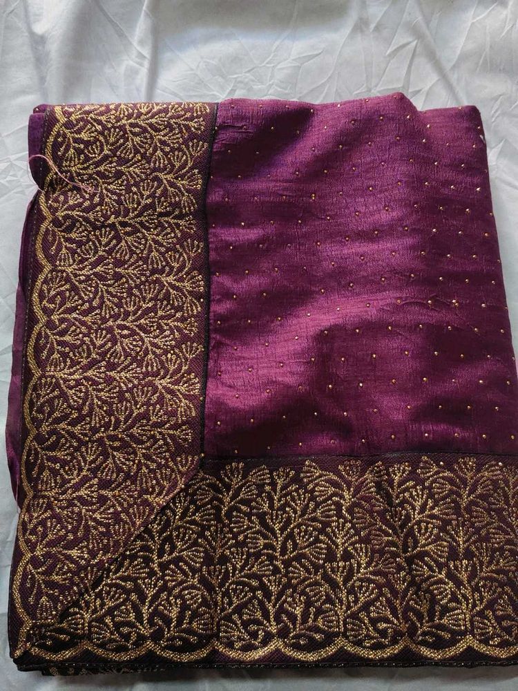 Elegant Embroidered Saree