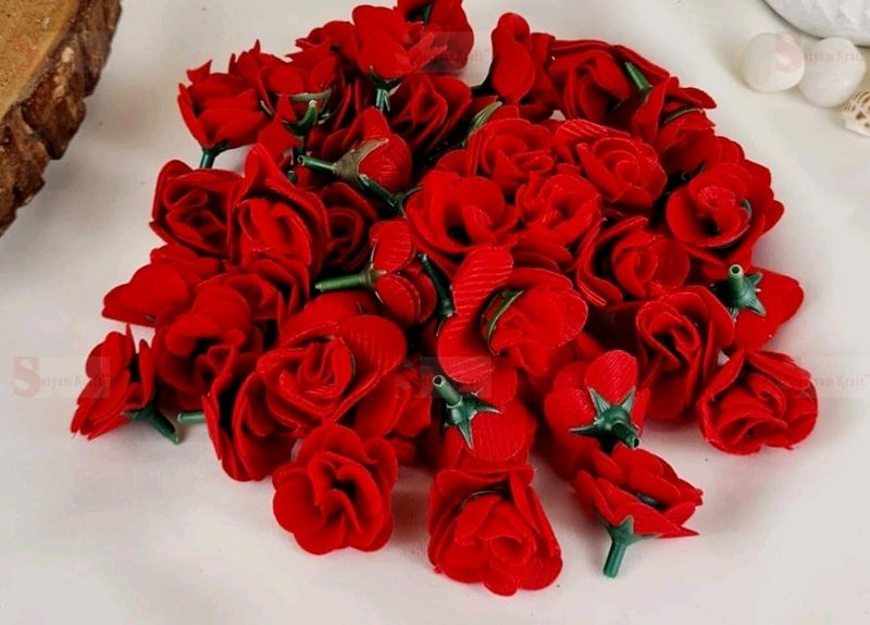 10 Pcs of Floating Mini Foam Rose Flower Heads