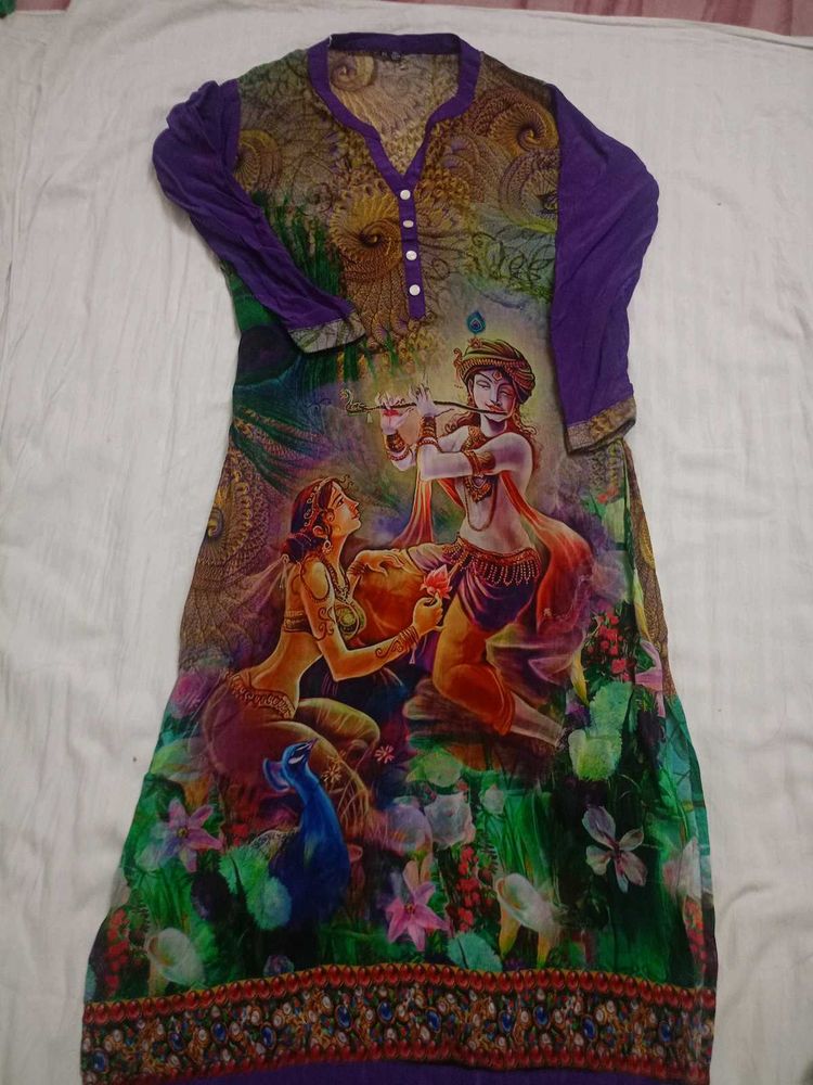 Beautiful Painting Kurti