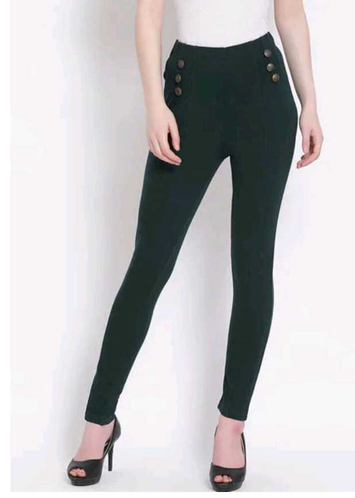 Green Skinny Fit Jeggings