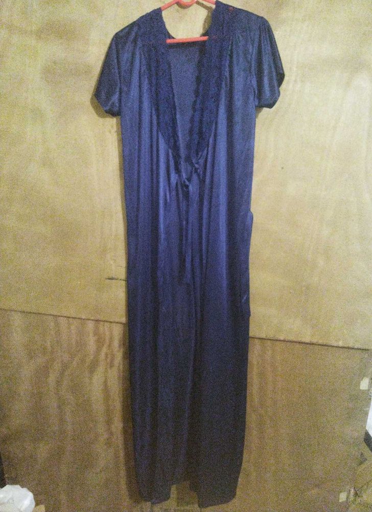 Vintage Navy Blue Nightgown