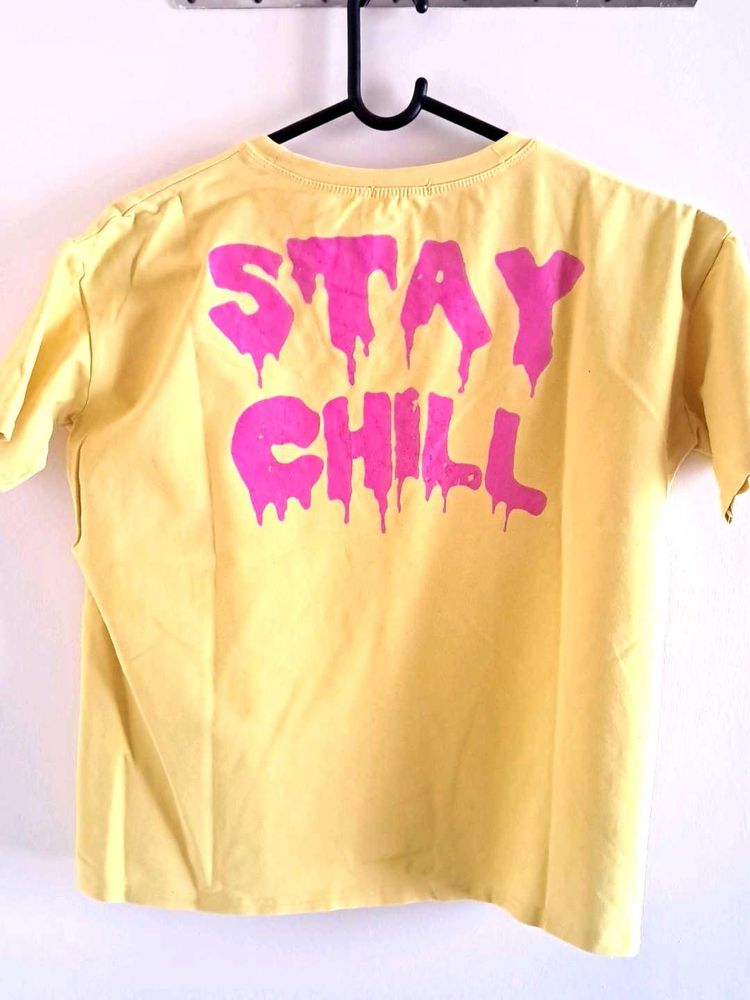 A Yellow Oversized Top