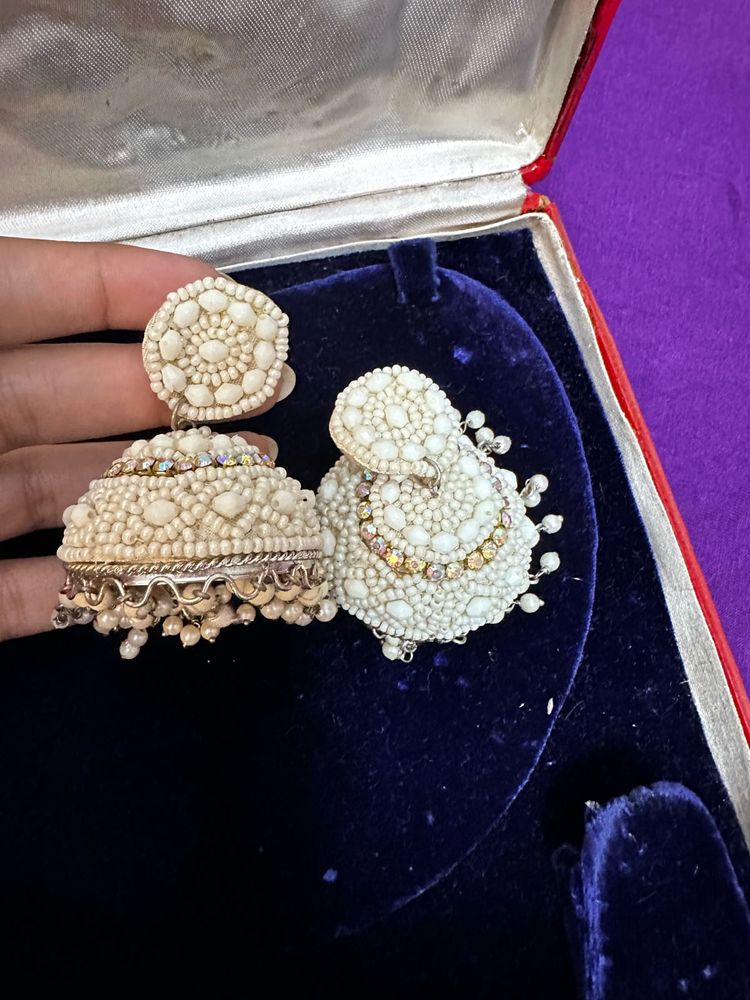Handmade Moti Jhumka