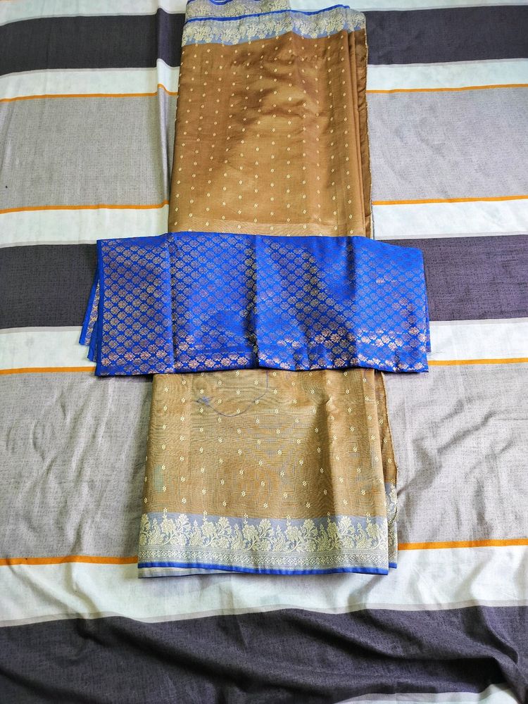 New Saree And Blouse With Tag