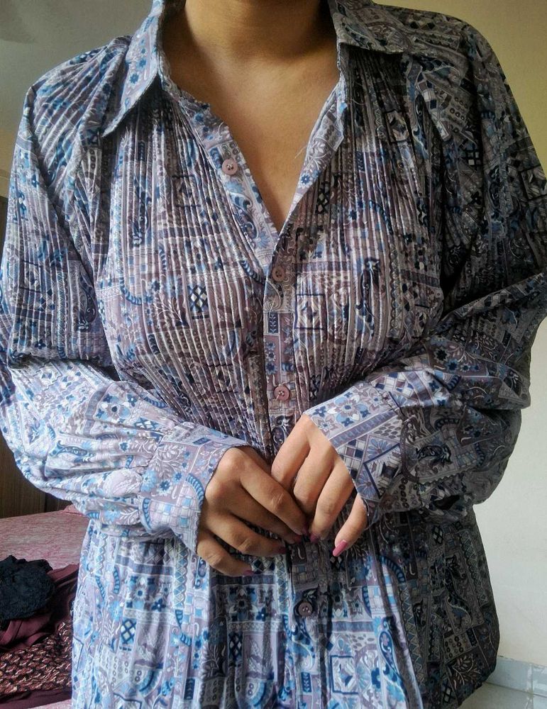 Vintage Patterned Shirt🧿🌟