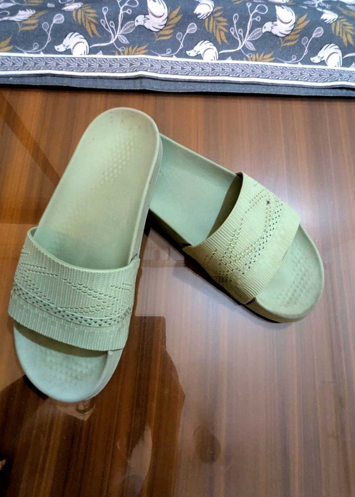 Sage Green Comfort Slides
