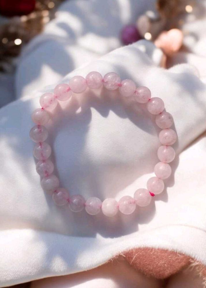 Rose Quartz Crystal Bracelet (8mm)