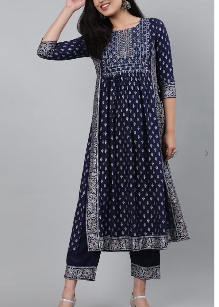 “Gulmohar Jaipur” Festive Navy 2piece Suit
