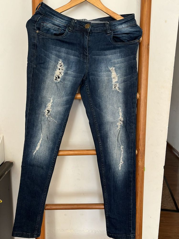 Brand New Ginger Ripped Skinny Jeans – Stretchable