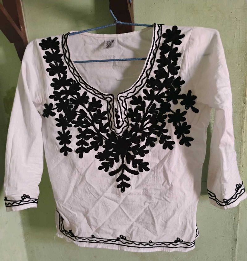 Embroidery Short Kurti