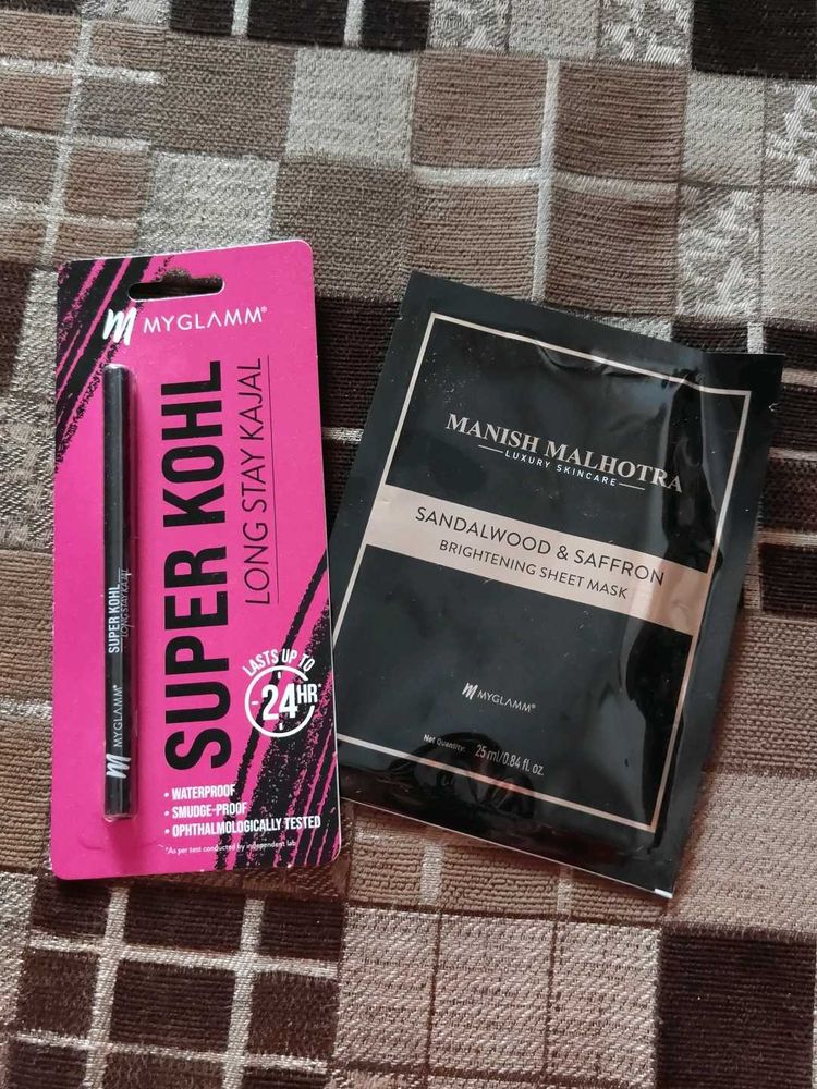 Myglamm Kohl Kajal &amp; Sheet Mask Combo