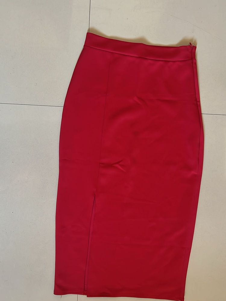 Red Pencil Skirt