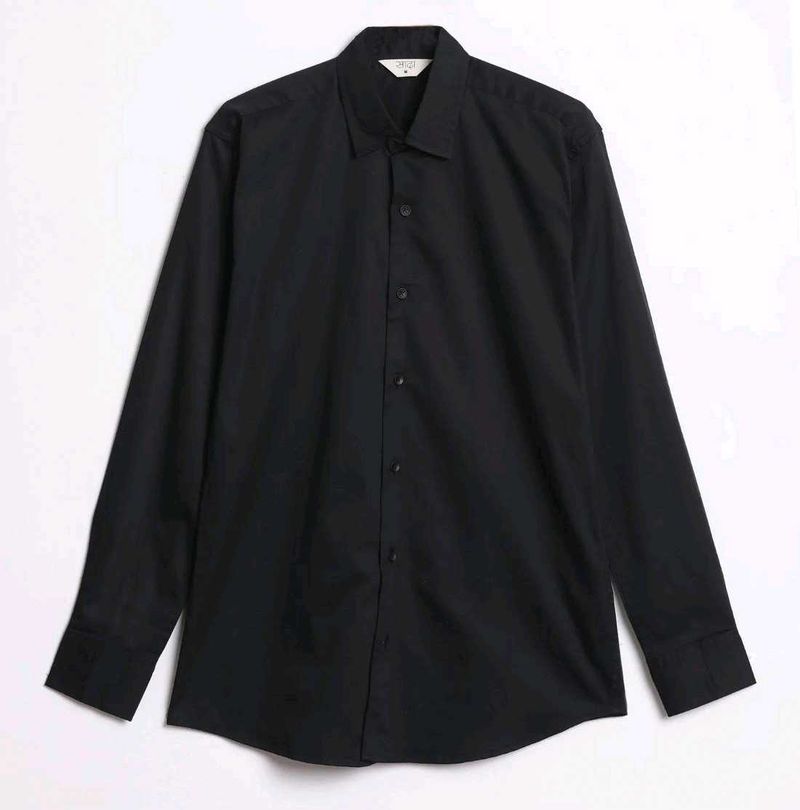 Plain Black Formal Shirt ✨