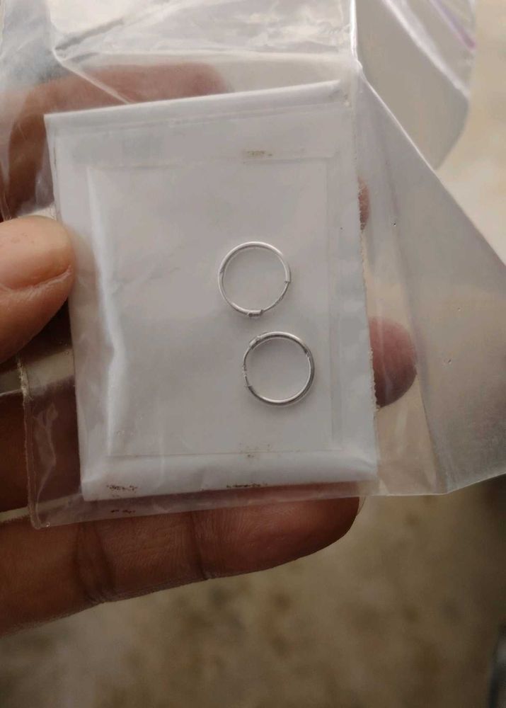 Pure Silver Hoop Earrings