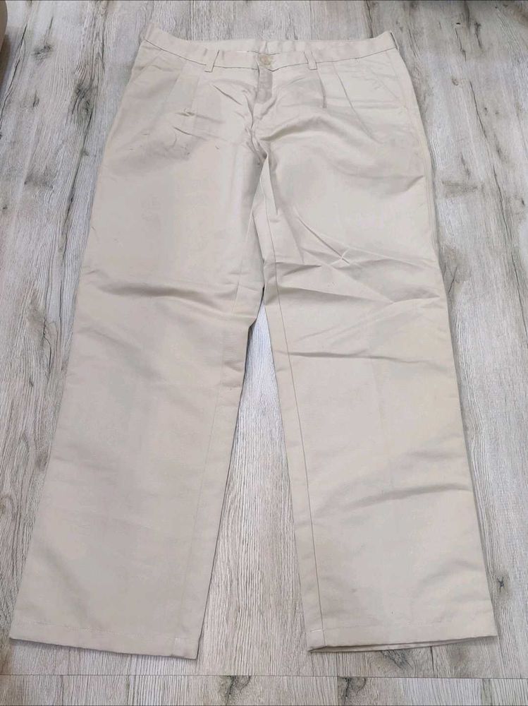 Sc2316 Cotton Beige Pants Size 36