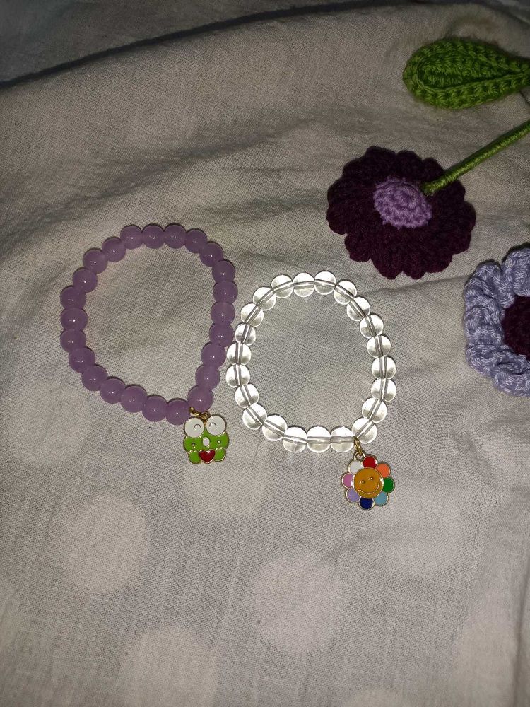 Cute Charm Bead Bracelets - Set of 2