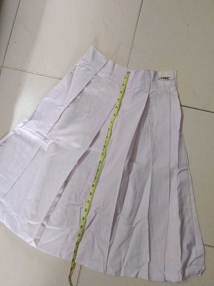 White Skirt For School Girl