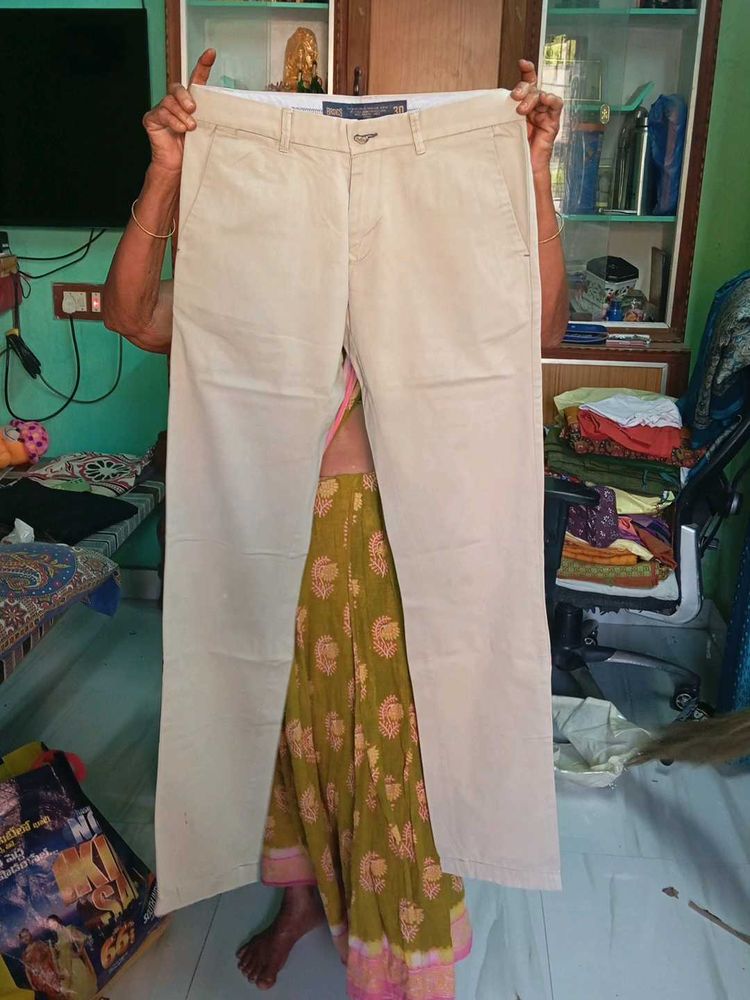 Beige Colour Formal Pant