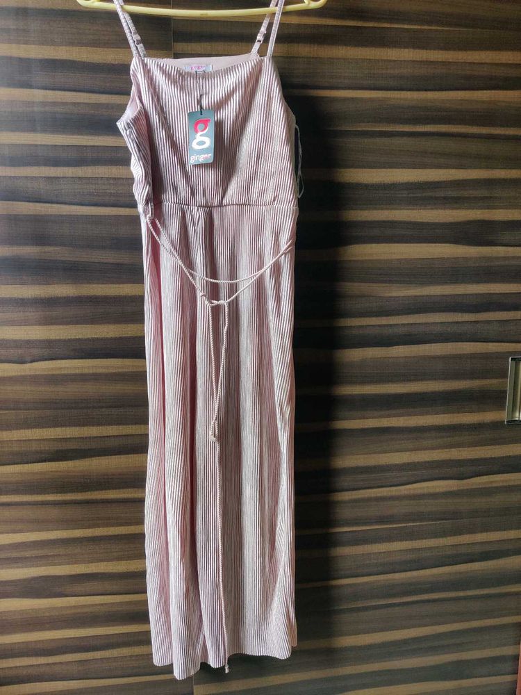 Elegant Pink Maxi Dress