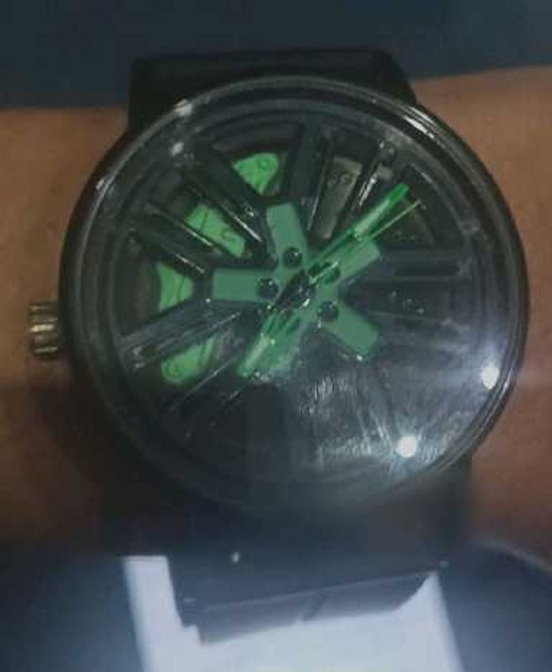 Unique Green &amp; Black Watch