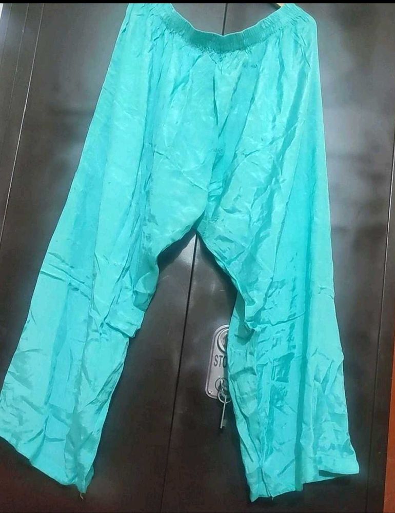 Cyan Color Plazo For Girl Or Women 40 Waist