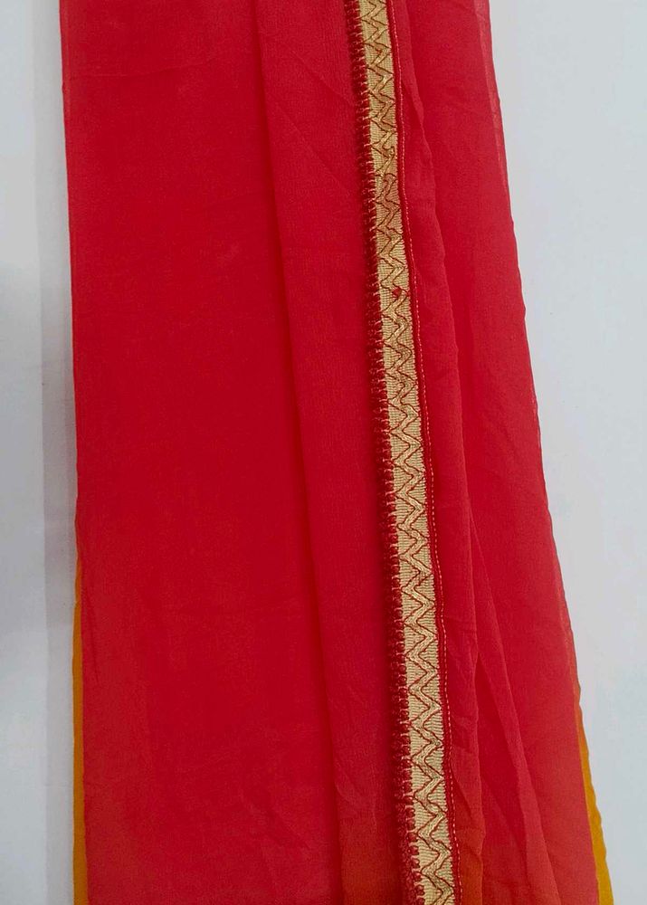 Red &amp; Gold Dupatta