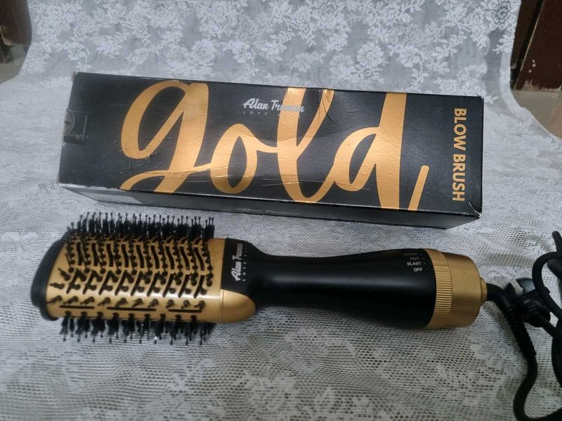 Alan Truman Gold Blow Brush Hair Styler
