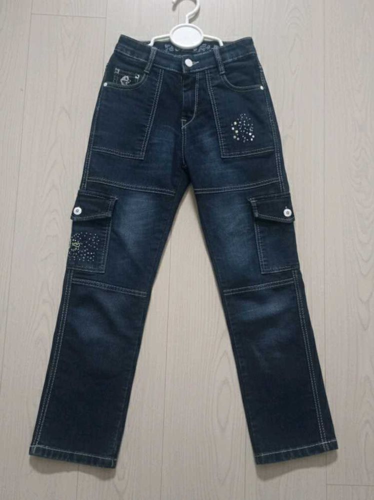 Boys embellished denim jeans