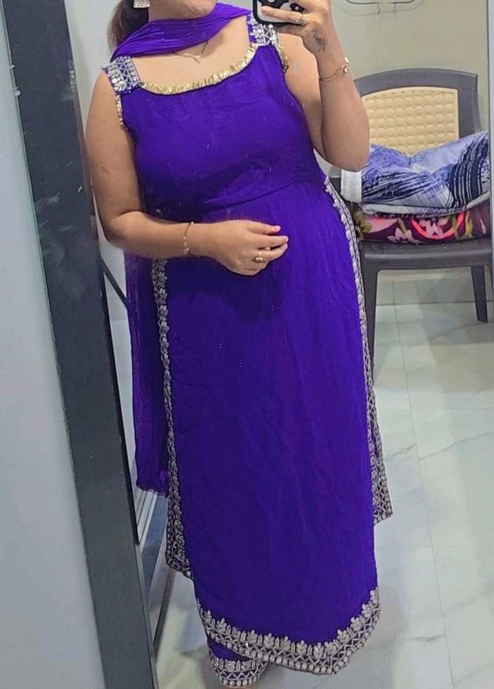 Elegant Purple Kurta Set