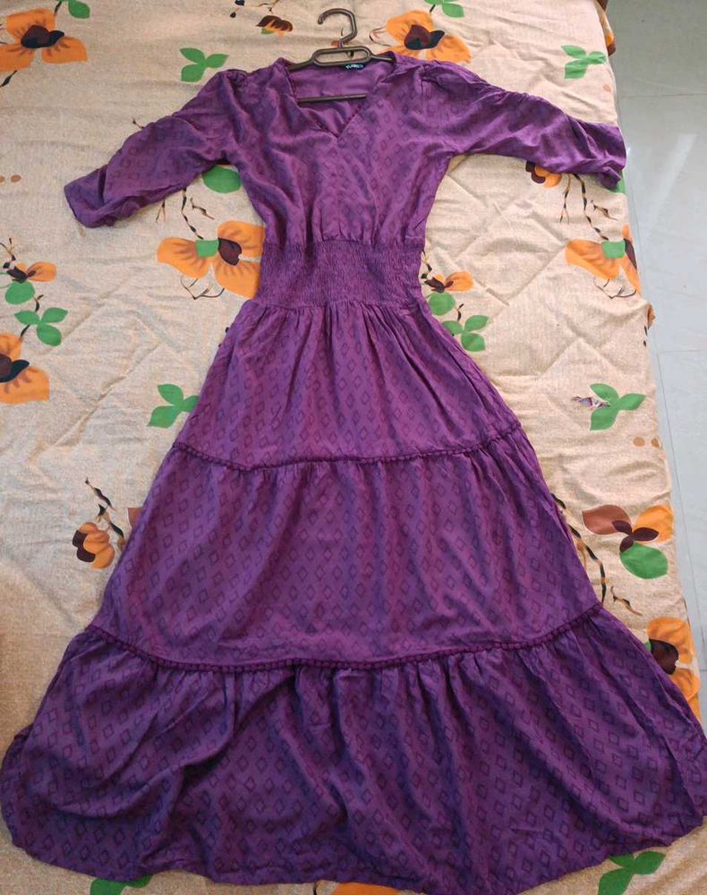 Elegant Purple Maxi Dress