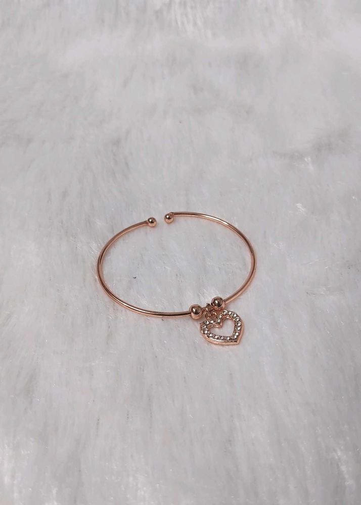 Heart Charm Bangle