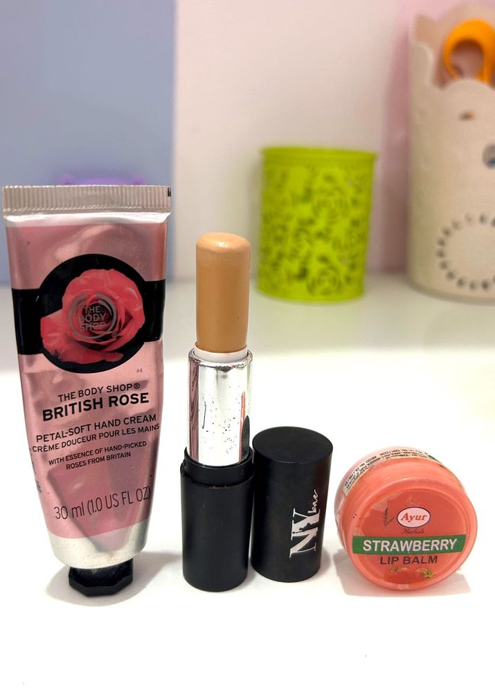 The Body Shop Hand Cream, NYE BAE CONCEALER &amp; Balm