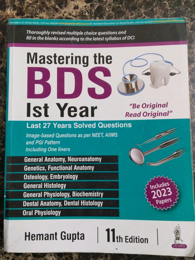 Mastering The Bds 1st Year