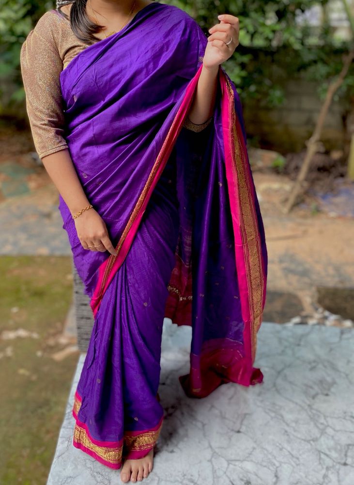 Elegant Purple Saree