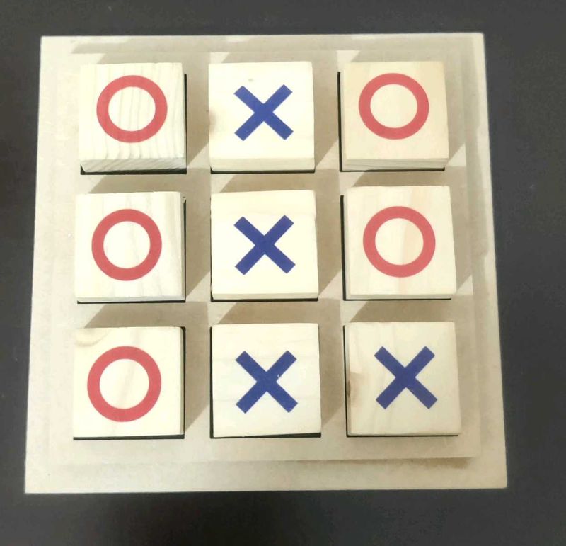 Tic-Tac-Toe Wooden Board Game