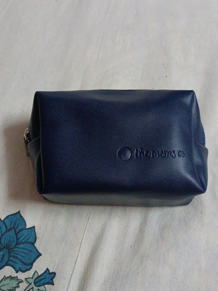 The Moms Co Blue Pouch