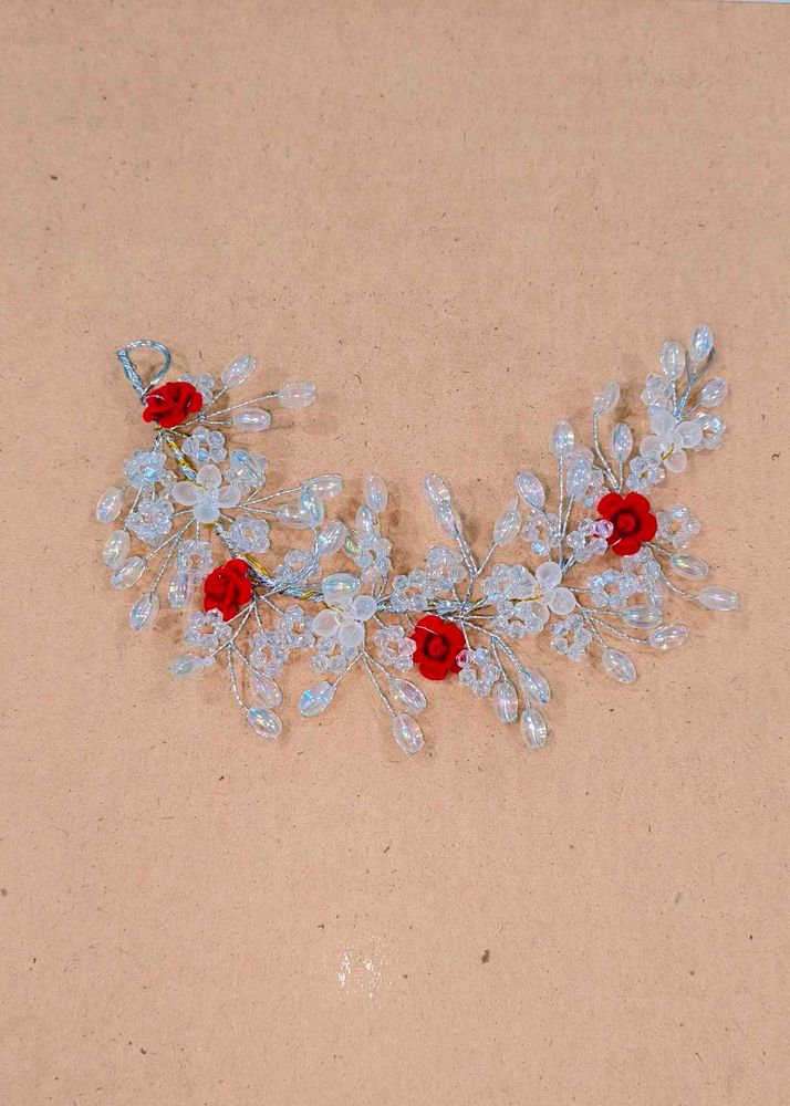 Red Flower Hair Accessory