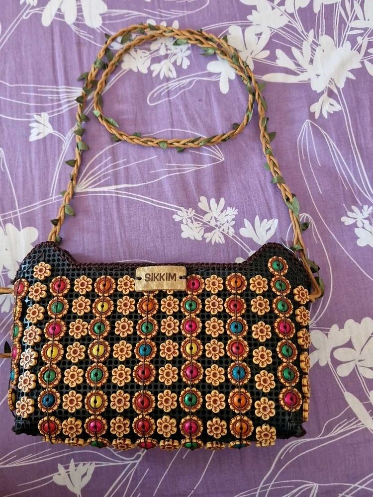 Sikkim Beaded Shoulder Bag
