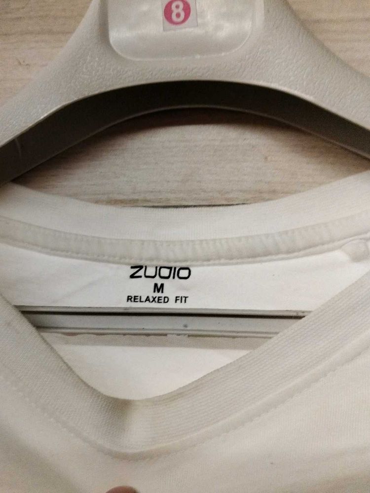 White Graphic Print Tee